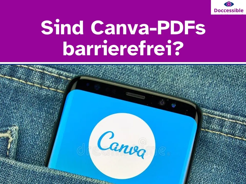 Text: Sind Canva-PDFs barrierefrei?
